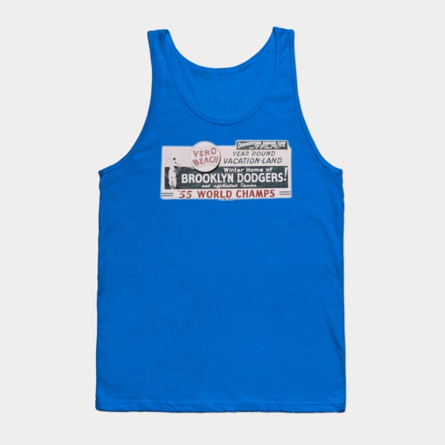 Vero Beach Vintage Dodgertown Billboard Tank Top by Tdjacks1